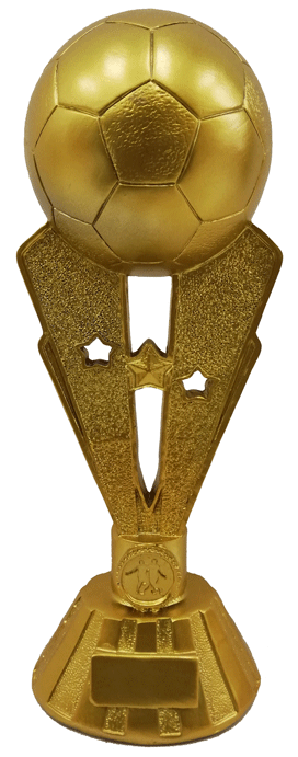 ESCULTURA S11B DE FÚTBOL - BALÓN DE ORO EN BASE VICTORIA