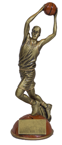 ESCULTURA S297B DE BALONCESTO - MVP (BRONCE) 28 cm