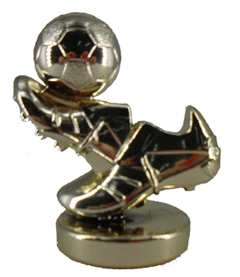FIGURA D016 DE FÚTBOL PEQUEÑA - TACOS Y BALÓN H*7.8 cm