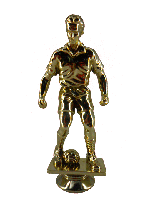FIGURA D011 DE FÚTBOL GRANDE - MEJOR JUGADOR 11.5xH*18 cm