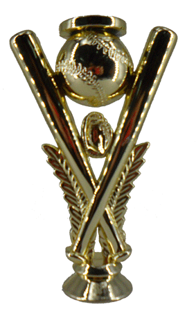 FIGURA D067 DE BÉISBOL - BATES CRUZADOS Y BOLA 8xH*15 cm