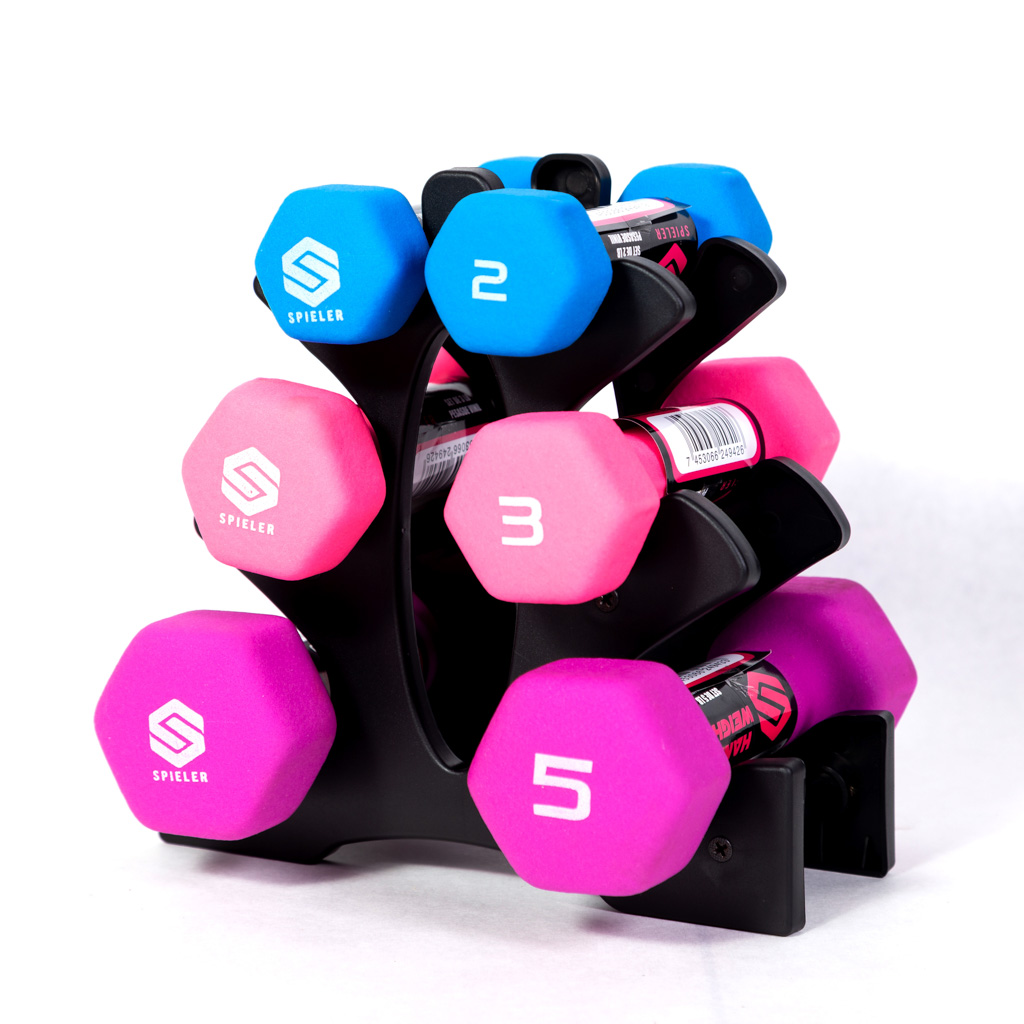 SET DE 20 lb CON RACK SPIELER