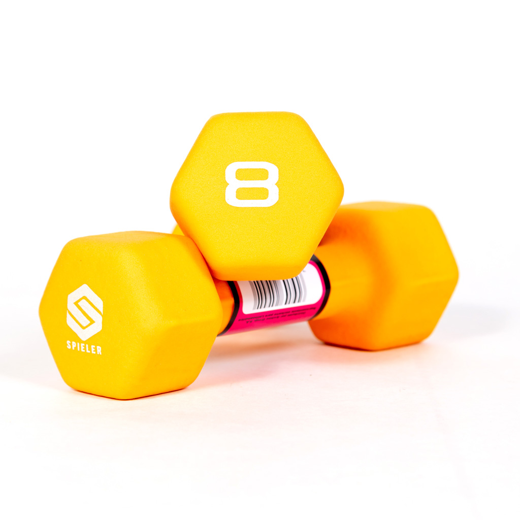 MANCUERNAS SPIELER DE 8 lb (PAR) DE NEOPRENO ANTIDESLIZANTE