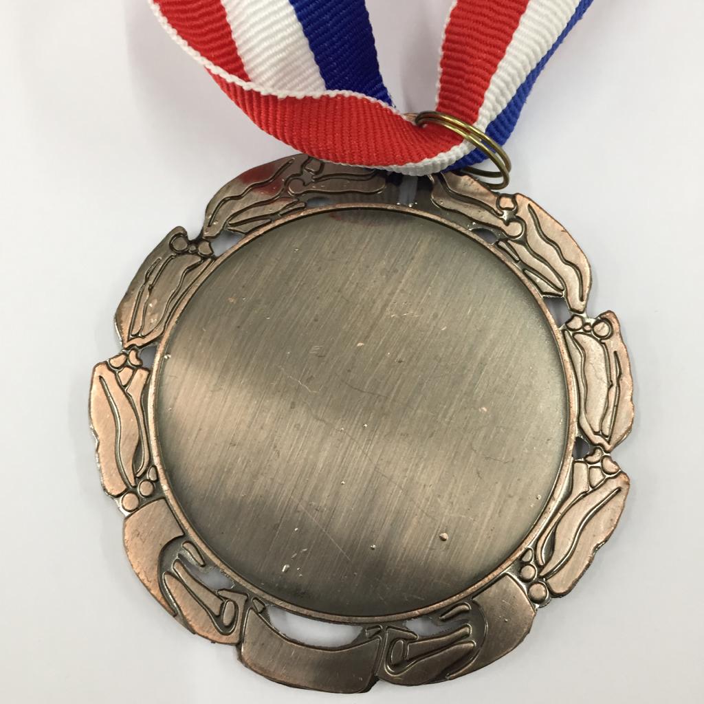 MEDALLA HOLDER #3 DE BRONCE  7 CM CON CINTA