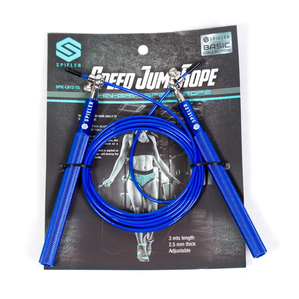SOGA DE SALTAR SPIELER DE ALTA VELOCIDAD CON MANGO DELGADO EN ALUMINIO (THIN GRIP)