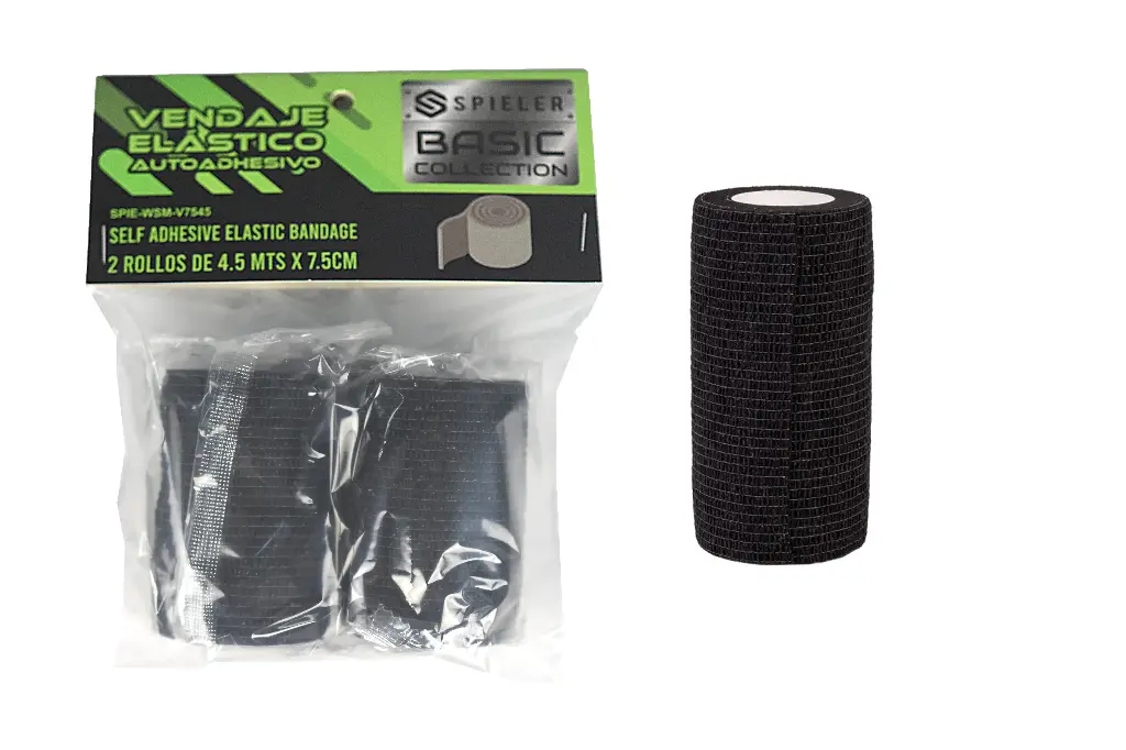 VENDAJE ELÁSTICO ADHESIVO  7.5cmX4.5mts (SET DE 2 UNID)