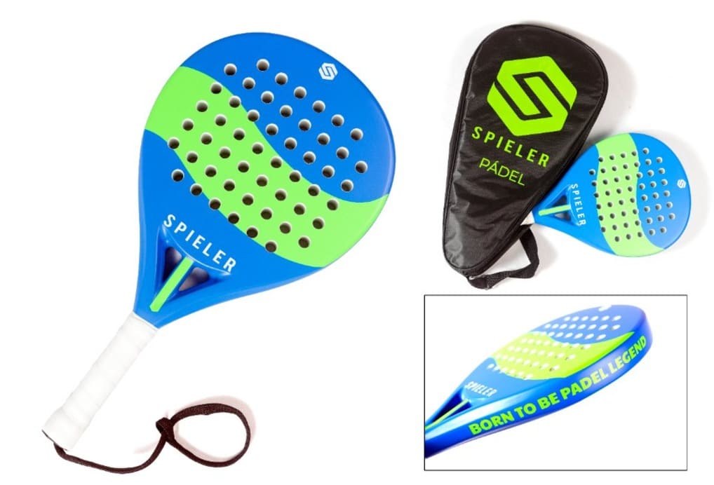 RAQUETA BORN TO BE PADEL LEGEND DE PADEL CON MALETA PARA NIÑOS- 50% CARBÓN, 360g +/-10g