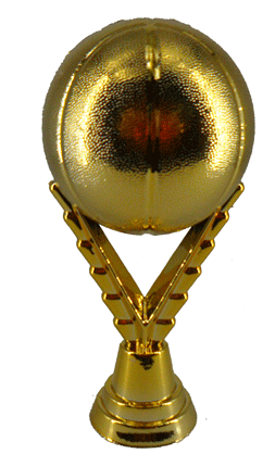 FIGURA D043G DE BALONCESTO - BALÓN DE ORO 6xH*13 cm