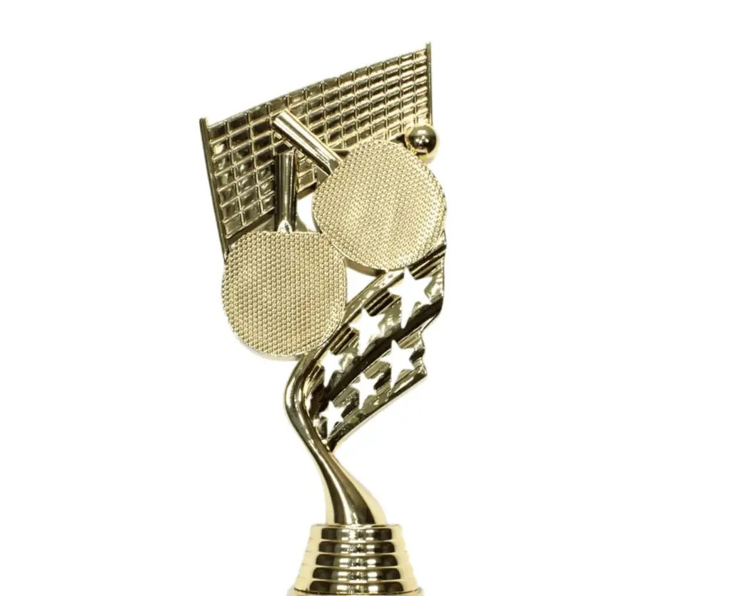 FIGURA D161 DE PING PONG - NET Y RAQUETAS GRANDE H19.8 CM