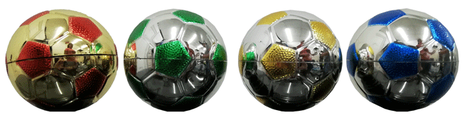 RAISER BALÓN DE FÚTBOL 80 mm DORADO/PLATEADO