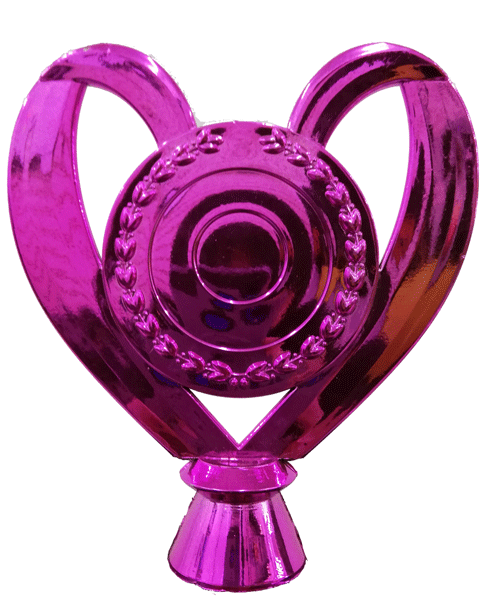 FIGURA D190 DE CINTA ROSADA 13xH*14 cm