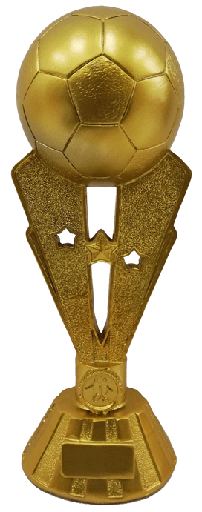 [SY-11B] ESCULTURA S11B DE FÚTBOL - BALÓN DE ORO EN BASE VICTORIA