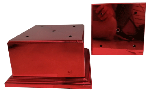 BASE 05 PARA TROFEO 4 COLUMNAS TAPA  2*18cm CON 5 ORIFICIOS
