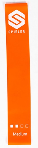[SPIE-L-01-0810] MINI BANDAS SPIELER - MEDIUM COLOR NARANJA (60*5*0.8cm) - Pqte DE 10 Und.