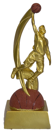 [SY-297A] ESCULTURA S297A DE BALONCESTO - MVP (DORADO)