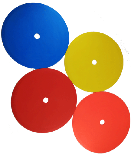 [MRP-021] MARCADORES REDONDOS PLANOS DE PRECISIÓN (Diam. 21 cms * 2 mm ESPESOR) - CAUCHO