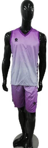 UNIFORME DE BALONCESTO - MORADO CON GRIS