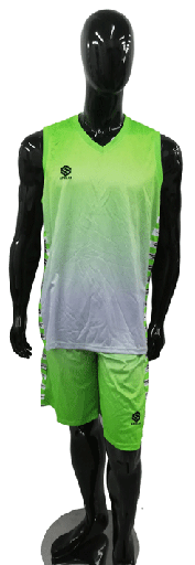 UNIFORME DE BALONCESTO - VERDE NEÓN CON GRIS
