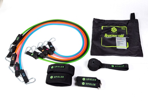 [SPIE-L-11-RT-5T] LIGAS TUBULARES SPIELER - SET DE 11Pz (5 LIGAS + 2 HANDLES + STRAPS+ DOOR ANCHOR + MALETÍN)