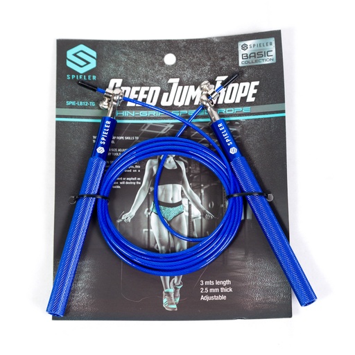 SOGA DE SALTAR SPIELER DE ALTA VELOCIDAD CON MANGO DELGADO EN ALUMINIO (THIN GRIP)