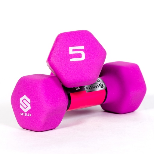 MANCUERNAS SPIELER DE 5 lb (PAR) DE NEOPRENO ANTIDESLIZANTE