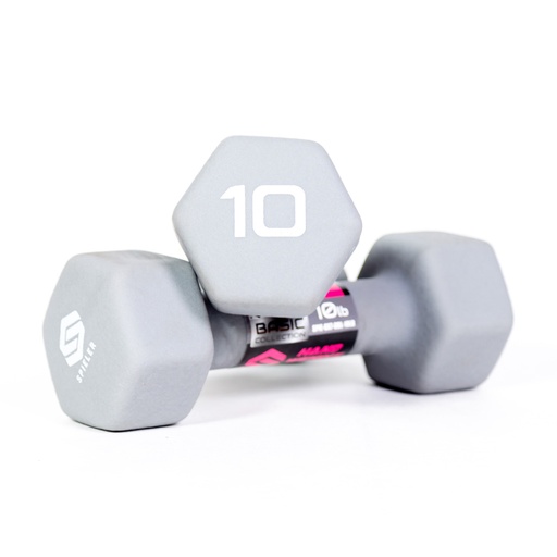 [SPIE-GX7-DBL-10LB] MANCUERNAS SPIELER DE 10 lb (PAR) DE NEOPRENO ANTIDESLIZANTE