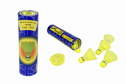 [BAD-SHT-200-NYL] VOLANTE DE BADMINTON DE NYLON - SET DE 6UND