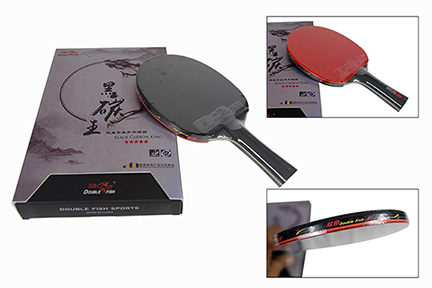 [DF02-PP-RCK-5STARS] RAQUETA DE TENIS DE MESA DE FIBRA DE CARBÓN - PING PONG