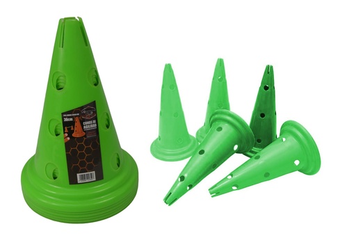 CONO DE 30 cm CON BASE REDONDA SPIELER - SET DE 6UND
