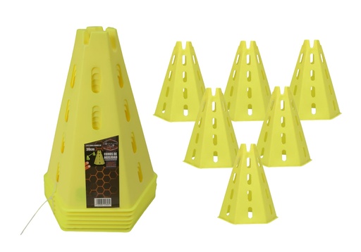 CONO HEXAGONAL SPIELER DE 30cm - SET DE 6UND