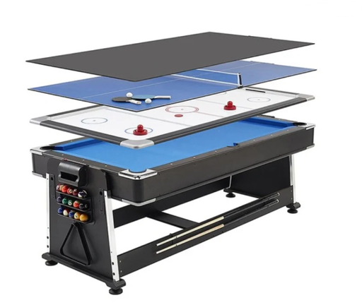 [SPIE-GHJ-29-M4] MESA DE JUEGOS MULTIFUNCIÓN 4 EN 1 - 7FT