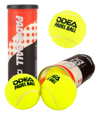[OD-PDL3-AG] SET DE 3 PELOTAS DE PADEL - FIELTRO DE AGUJA ACRÍLICA + NÚCLEO INTERIOR DE GOMA