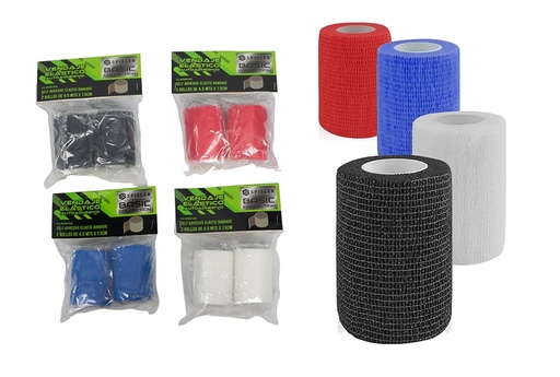 VENDAJE ELÁSTICO ADHESIVO  7.5cmX4.5mts (SET DE 2 UNID)