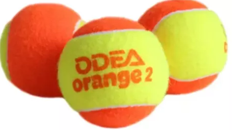 [OD-TN-JR2-ST3] PELOTA DE TENIS JR #2- SET DE 3UND PUNTO NARANJA