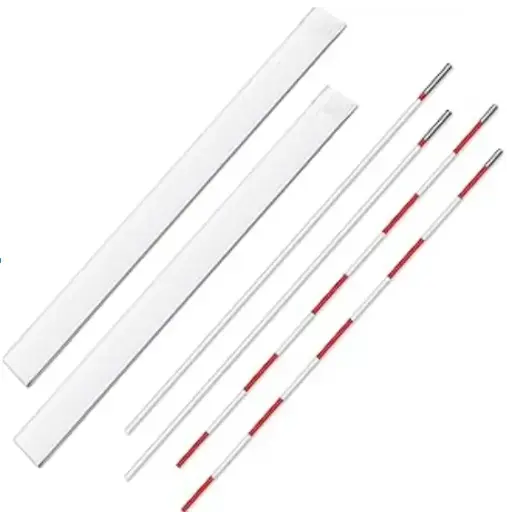 [SPIE-ATV-] KIT DE ANTENAS DE VOLEIBOL - 2 POSTES SUPERIORES CON RAYAS Y DOS POSTES INFERIORES DE FIBRA DE CARBONO + 2 SOBRES DE VINIL CON VELCRO