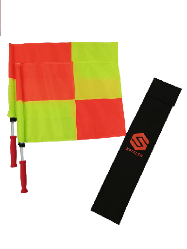 [SPIE-TSG-RF38D] BANDERA DE JUEZ DE LÍNEA DELUXE PROFECIONAL CON MANGO METÁLICO