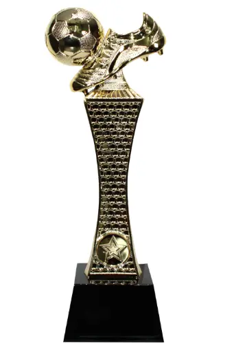 [SY-09C-SLIM] ESCULTURA DE FÚTBOL - BOTÍN SLIM H26.3 CM