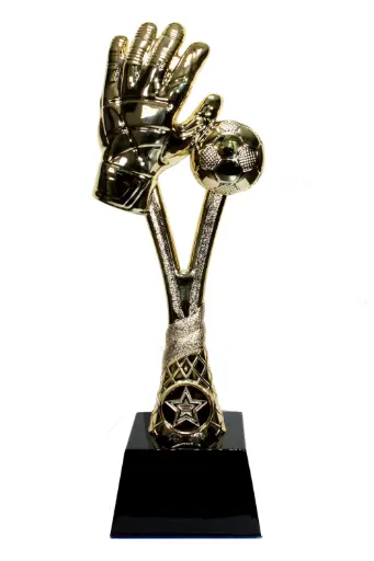 [SY-12D-SLIM] ESCULTURA DE FÚTBOL - GUANTE SLIM H26.3 CM