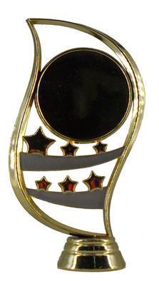 [HOL-303-G] HOLDER REDONDO CON ESTRELLAS PARA TROFEO