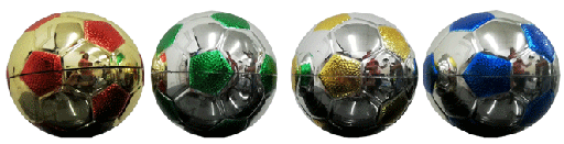 [RSR-248-RL] RAISER BALÓN DE FÚTBOL 80 mm ROJO/DORADO