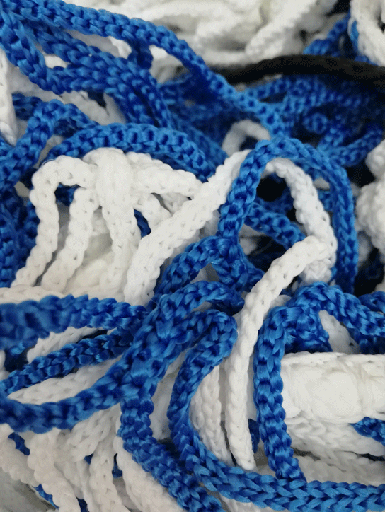 [NETS-PLAYA-WB] Par de Net de Fútbol playa 5.5Bicolor Blanco/Azul de 4 mm