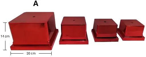 BASE 53-A PARA TROFEO DE PLÁSTICO MEDIDAS 20X14 CMS