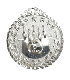 [SY-20D-2] MEDALLA DE BOLOS #2 PLATA