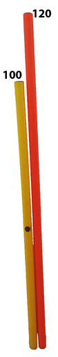 [CB32-120] BARRA CRUZADA DE 1.2mt x 32 mm COLOR NARANJA
